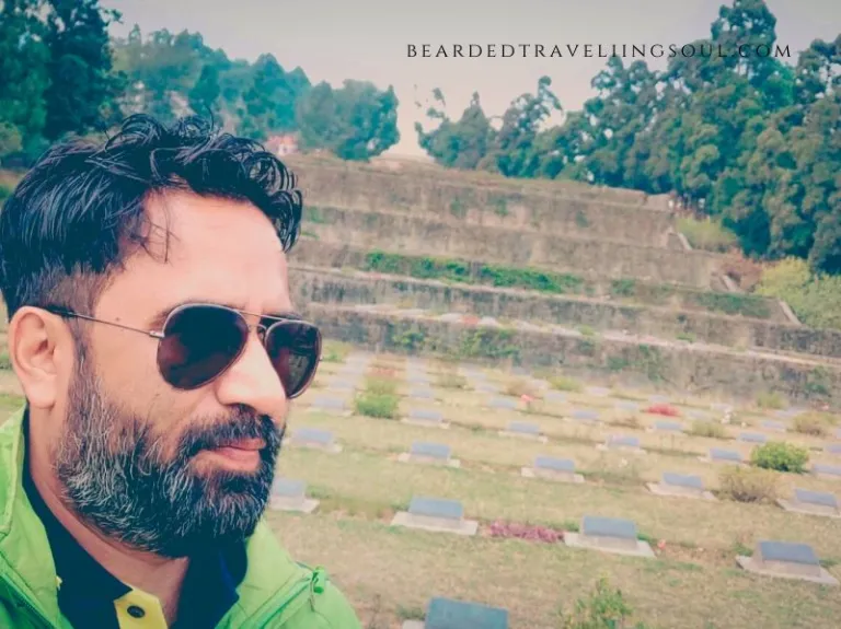 Making a pit stop at the Kohima War Cemetery