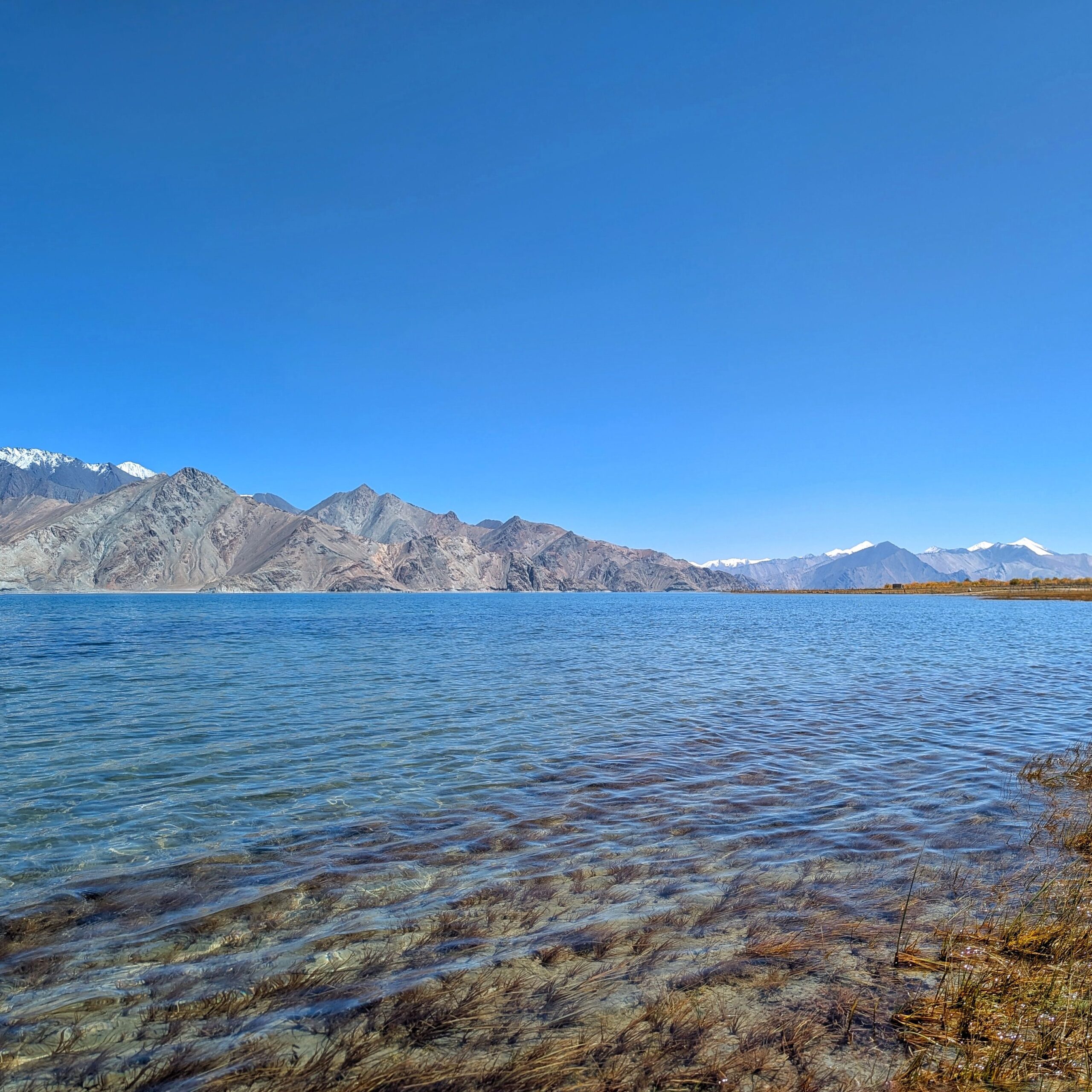 Crystal clear Pangong Lake Crystal clear Pangong Lake