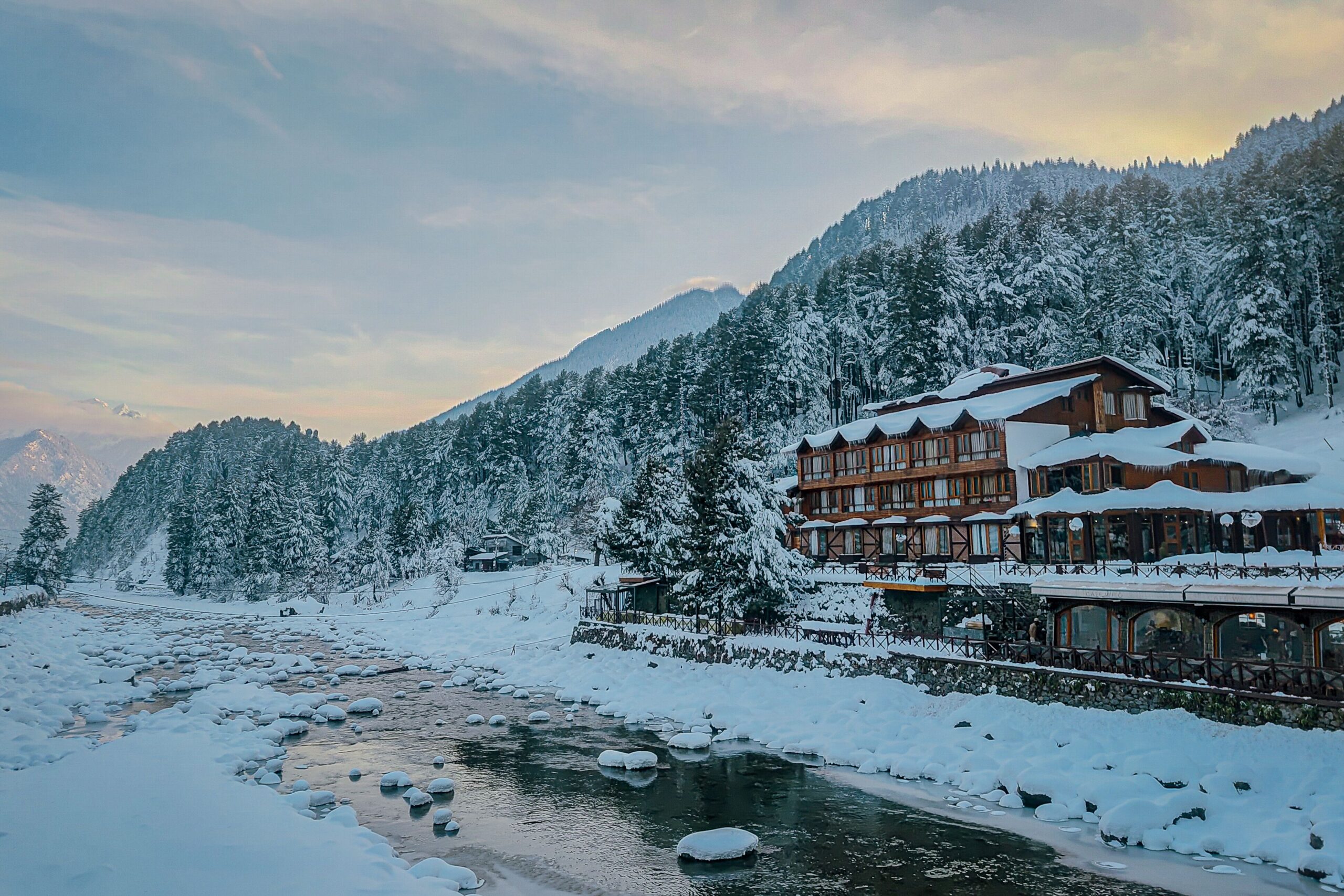 A beautiful winter scene of Pahalgam A beautiful winter scene of Pahalgam